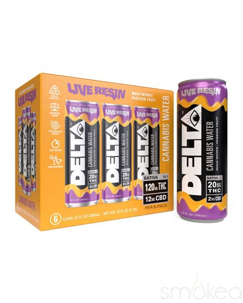 Delta Beverages Delta 9 Live Resin Cannabis Water - Maui Wowie