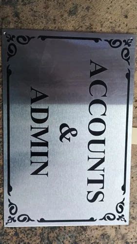 Name Plate - SS Name Plate Manufacturer from Noida
