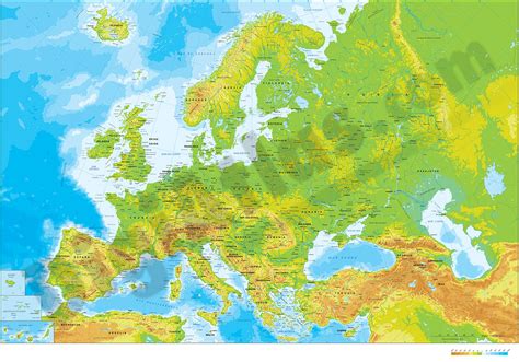 Europe Relief Map 的图像结果