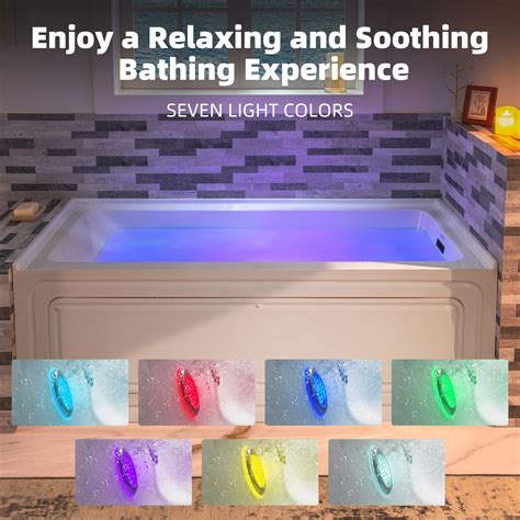 ᐅ【WOODBRIDGE 60" x 32" Alcove Acrylic Rectangular Whirlpool Heated ...