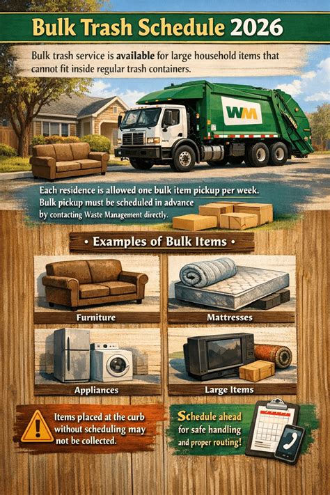 Hampden Township Trash Schedule 2026 (Holidays, Recycling & Bulk Pickup ...