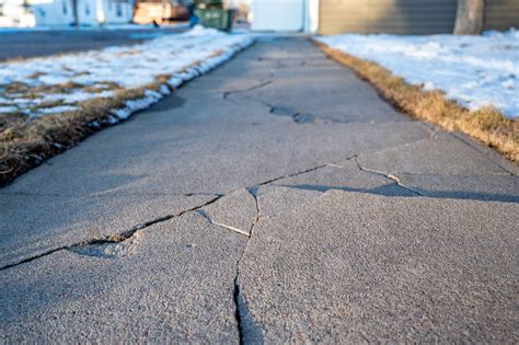 Cracked Concrete Sidewalk