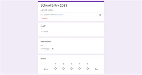 Image result for Create Google Form Questionnaire