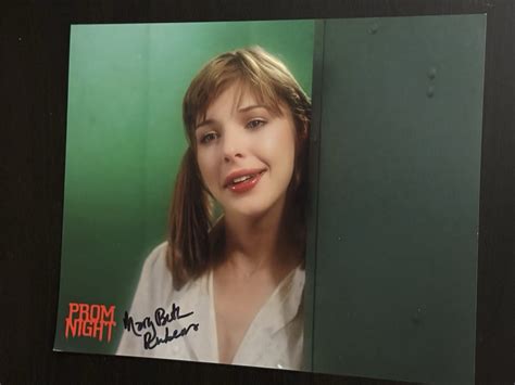 MARY BETH RUBENS SIGNED 8 X 10 PHOTO PROM NIGHT, THE OUTER LIMITS | eBay
