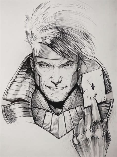 Pin by NEO CROW on MARVEL GAMBIT | Comic art sketch, Marvel art drawings, Drawing superheroes