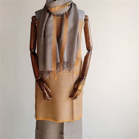 Buy Bhuttico's Hand Woven Pure Merino Women's Wool Suit (Mustard ...