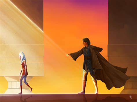2732x2048 Resolution Ahsoka Tano and Anakin Skywalker Art 2732x2048 ...