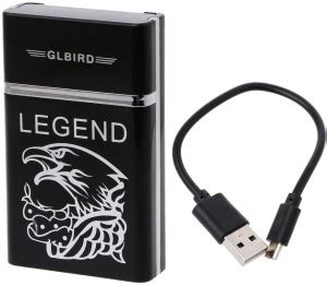 Explorer Hawk Pattern Legend Eagle Design Electric Rechargeable Flame ...