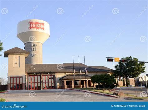 Frisco Texas Water Tower and Fire Station, Frisco, Texas Editorial ...