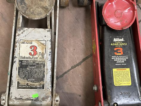 Lot - (2) 3-Ton Hydraulic Floor Jacks, Sears, Allied