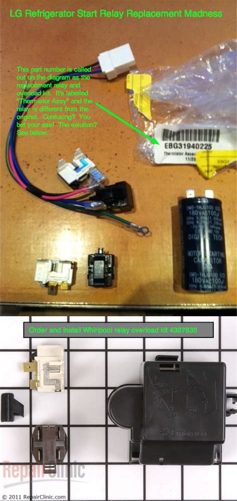 LG Refrigerator Compressor Relay 的图像结果