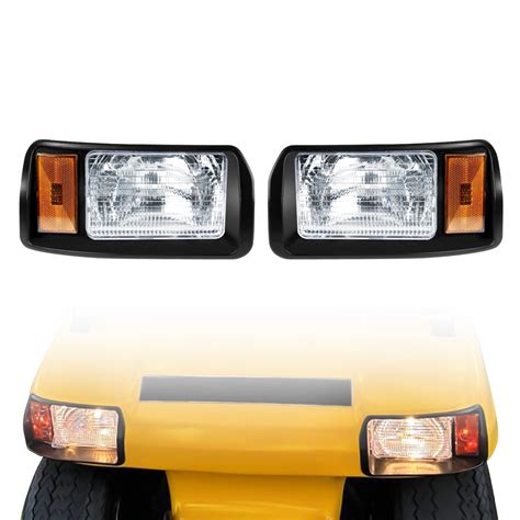 Shu-Ran Golf Cart Halogen Headlights for 1993 Up Club Car DS Passenger and Driver Side Factory ...