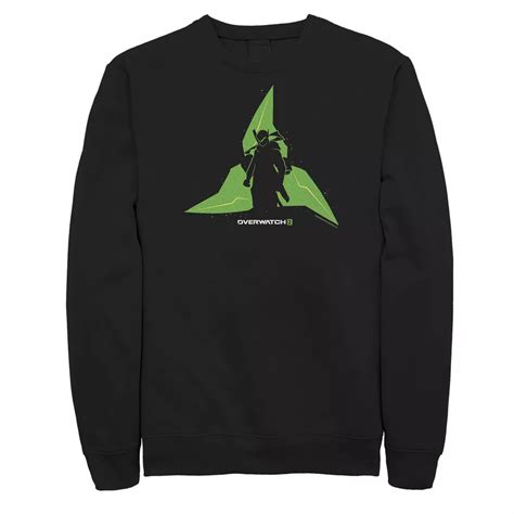 Big & Tall Overwatch 2 Genji Shuriken Silhouette Graphic Fleece