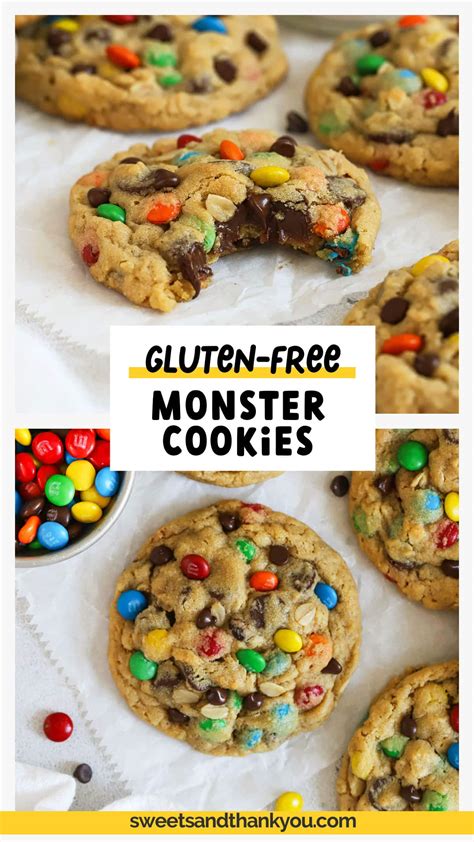EASY Gluten-Free Monster Cookies (Soft & Chewy!)