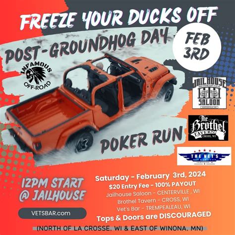 Freeze Your Ducks Off, The Vets Bar, Trempealeau, February 3 2024 ...