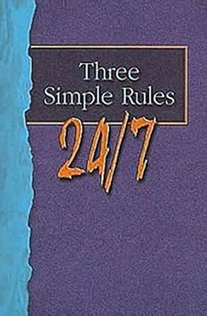Buy Student Book: A Six-Week Study for Youth (Three Simple Rules 24/7 ...