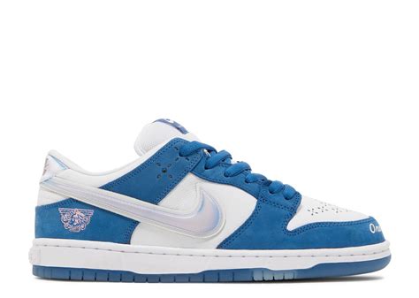 Born X Raised X Dunk Low SB 'One Block At A Time' - Nike - FN7819 400 - deep royal blue/white ...