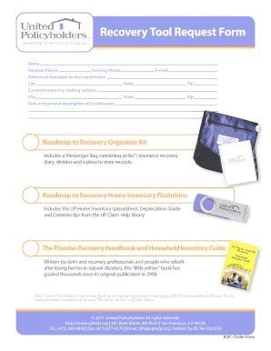Recovery Tool Request Form - Blank Fillable Template | Fill Out, Print ...