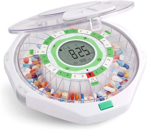 Amazon.com: Live Fine 28-Day Automatic Pill Dispenser Clear Lid with ...
