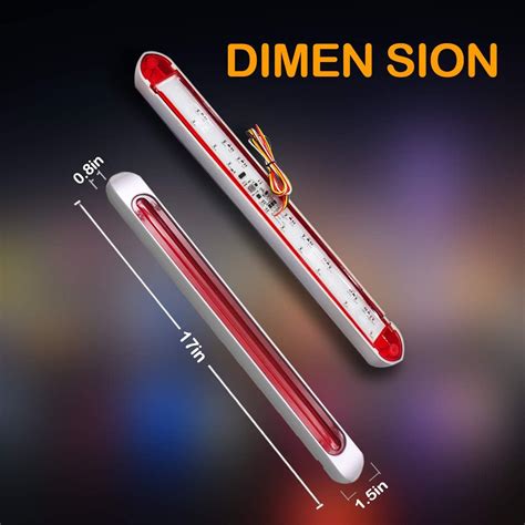 Buy DAYMAKER Trailer Tail Light Bar - 17” Inch Trailer Light Bar Sealed ...