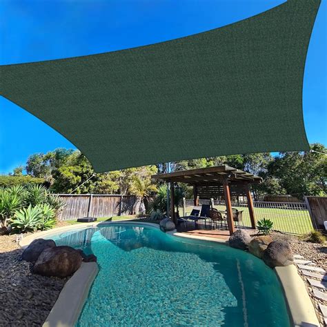 HDPE Sun Shade Sail Rectangle Canopy Shades for Outdoor Patio Pergola ...