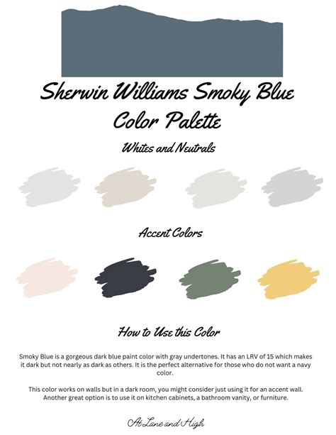 Smoky Blue by Sherwin Williams Whole Home Paint Palette - Interior ...