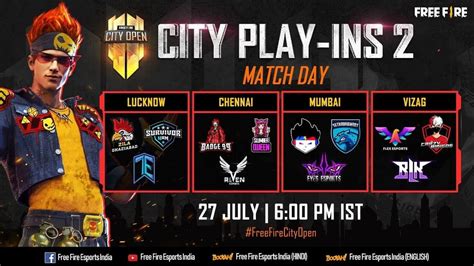 Free Fire City Open Play-Ins 2: Format, Teams, Schedule And Prize Pool
