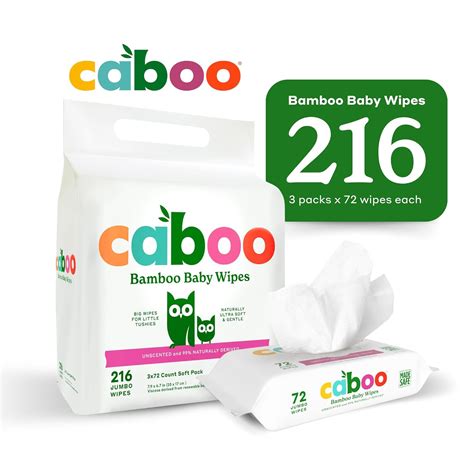 Caboo Eco-Friendly Bamboo Baby Wipes, Sensitive Skin, 3 India | Ubuy
