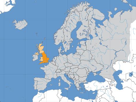 Europe Location England • Mapsof.net