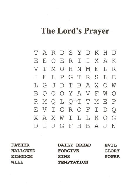 Free Printable Catholic Word Search