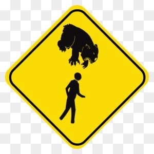 Drop Bear Warning Sign - Free Transparent PNG Clipart Images Download