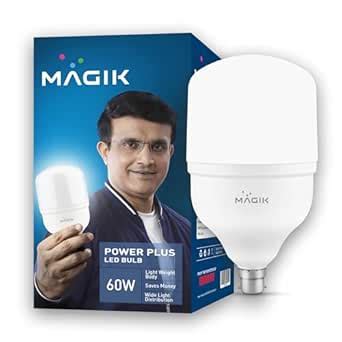 Buy MAGIK Power Plus 60W LED Bulb | Cool White (6500K) | High ...