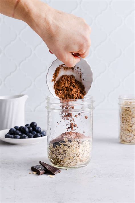 Chocolate Protein Overnight Oats (30+ grams protein!) - The Balanced ...