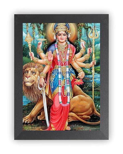 Nuoshopping Durga MAA NAV ROOP Photo Frame | Durga MAA Photo Frame ...
