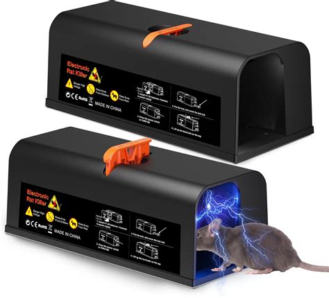 Amazon.com : Rat Trap 2 Packs - Electric Mouse Traps Indoor for Home ...