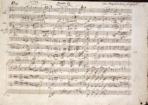 Mozart Sheet Music Handwritten