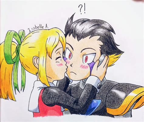 Megaman And Roll Kiss