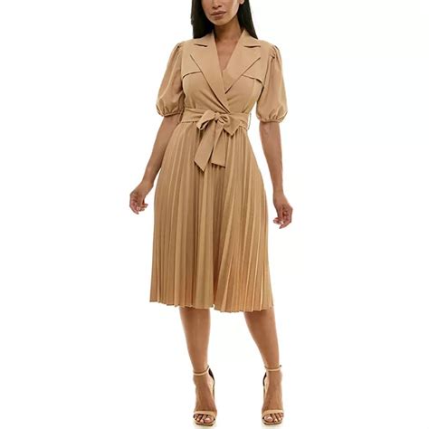 Women's Nanette Lepore Short Sleeve Pleated Shirt Dress