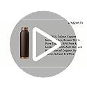 BOROSIL Colour Copper bottle 1 Litre, Brown 100% Pure Copper, BPA Free ...