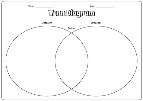 Compare And Contrast Chart Template | Templates Hexagon