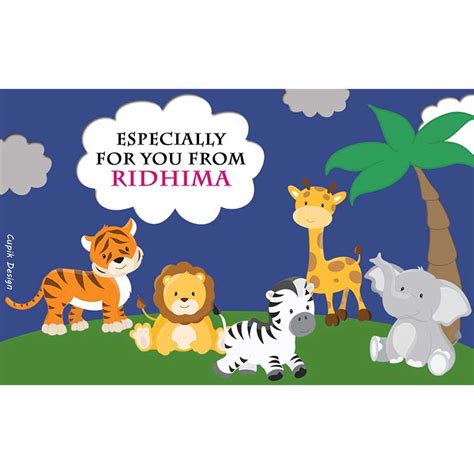 Personalised Return Gift Labels for Kids Parties | Cupik Design – Cupik ...