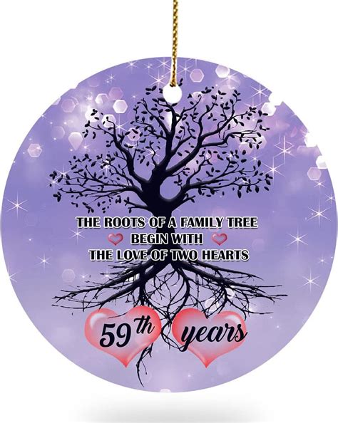 Personalized Wedding Gifts Personalized Circle Ceramic Ornament 2025 ...