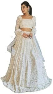 Trendmalls Embroidered Semi Stitched Lehenga Choli - Buy Trendmalls ...