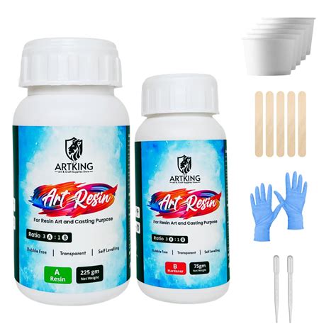 THE ARTKING 300g Art Resin 3:1 Ratio Crystal Clear Epoxy Resin | Resin ...