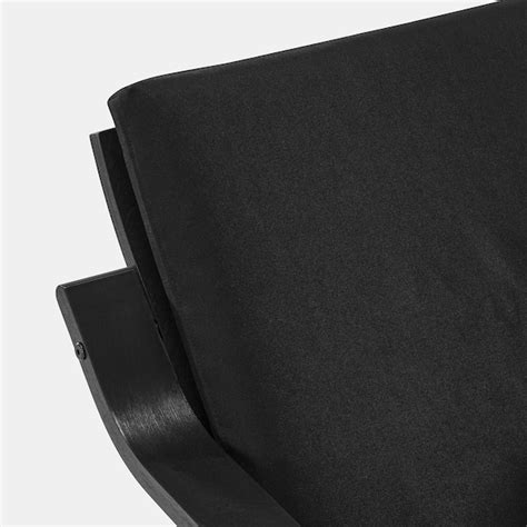 POÄNG low-back armchair, black-brown/Vissle black - IKEA