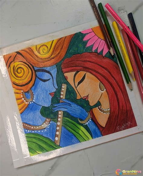Beautiful Pictures Of Krishna Ji And Radha Ji Drawing - Infoupdate.org