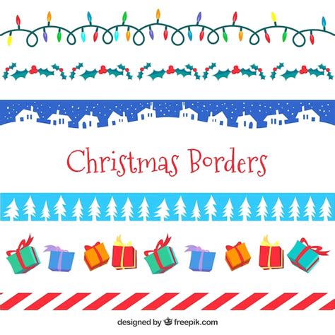 Packung mit Weihnachtsdekorationselementen | Kostenlose Vektor