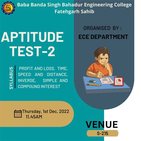 Aptitude Test -2 | Baba Banda Singh Bahadur Engineering College
