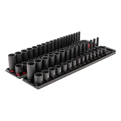 TEKTON, 3/8 in Drive Size, 68 Pieces, Impact Socket Set - 885YN6 ...