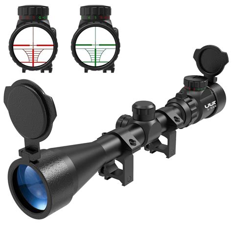 UUQ 3-9×40 Rifle Scope with Red/Green Illumination and Rangefinder ...